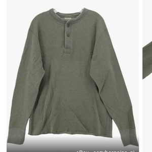NWT LL BEAN Men's River Driver Henley Dusty Olive Green XXL
